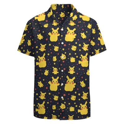 Summer Men's Shirt Cute Animal Print  Shirt