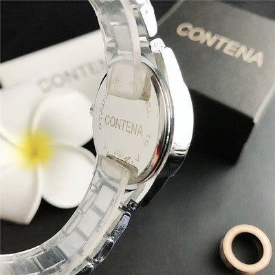 New High-end Stainless Steel Watches for Women Luxury Rhinestone Quartz Watch Elegant Ladies Watches Suitable For Daily Wear