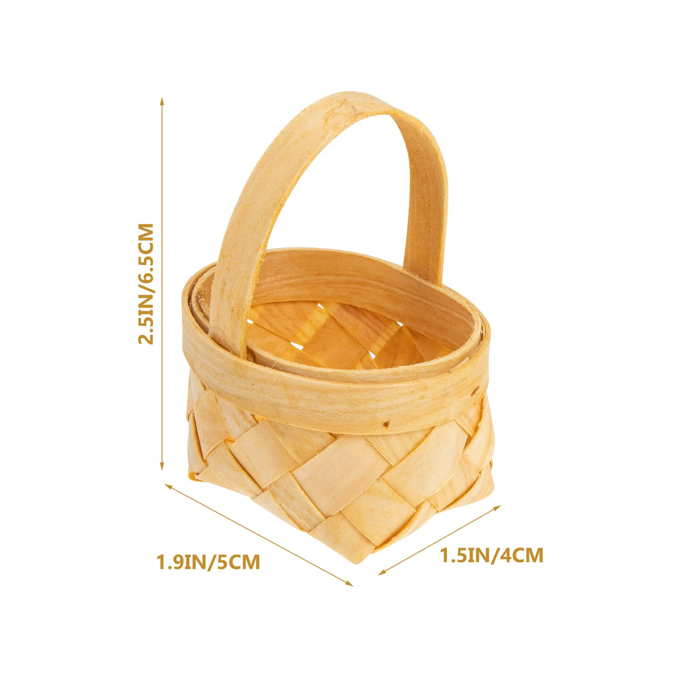 20Pcs Small Handwoven Candy Baskets Small Gift Baskets Wedding Candy Packing Baskets Happy Candy Packaging Basket
