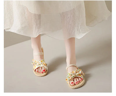 2025 New Floral Flip Flops for Women - Fashion Flat Sandals, Non-Slip Summer Slides for Beach/Outdoor, Trendy Ladies Casual Shoe