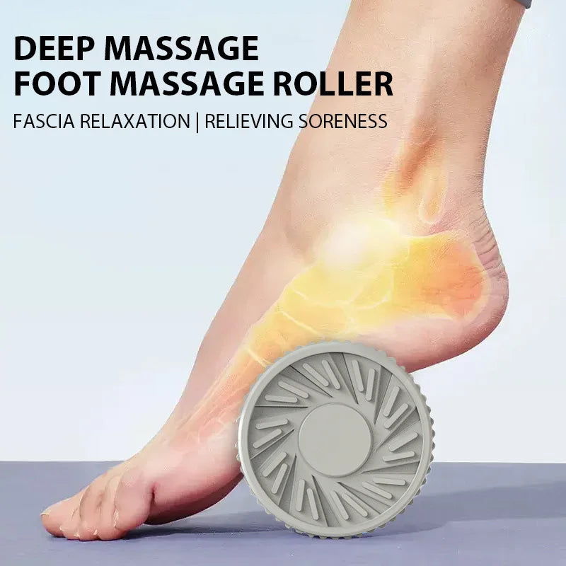 Foot Massager Roller Yoga Massage Plantar Fascia Roller Fitness Muscle Relaxation Rolling Stick Plastic Manual Foot Massager 1pc