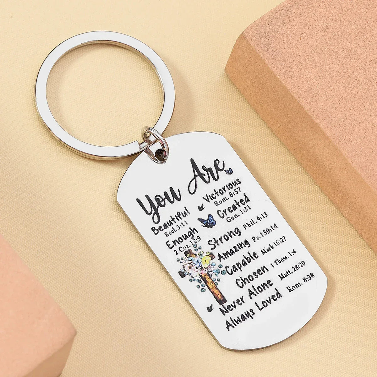 1Pc Christian Gifts for Women Friendship Gifts for Women Friends Female Besties Inspirational Christian Keychain for Best Friend