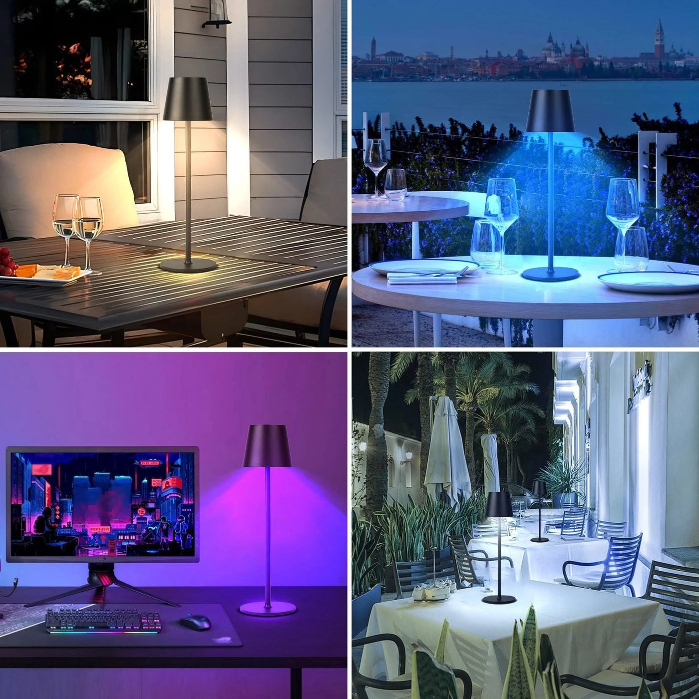 LED Night Lights USB Portable Bedside Lamp Touch Stepless Dimmabl LED Table Lamp for Bedroom Decor Sleeping Night Light Kid Gift