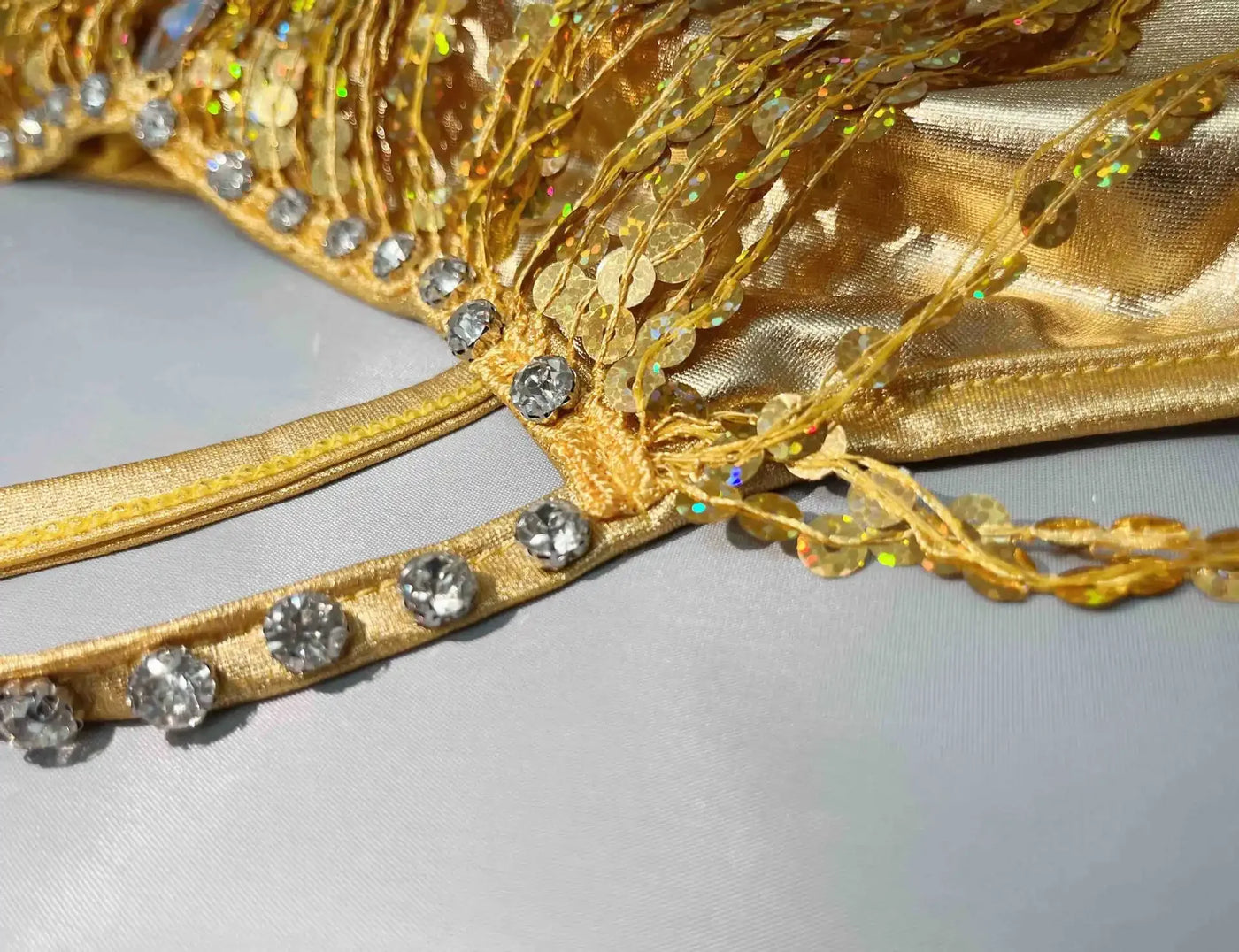 Women Latin Dance Dress Halter Crop Top