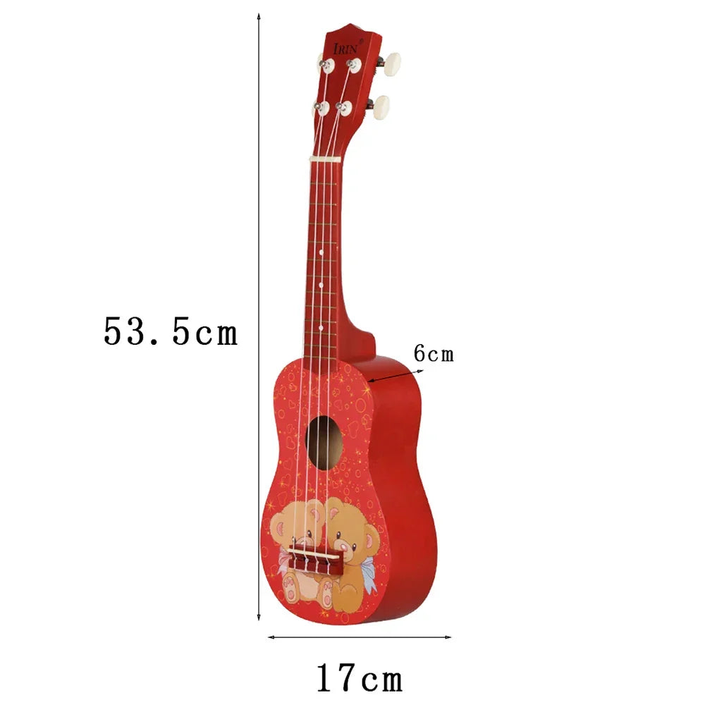 Ukulele 21 Inch 4 Strings Hawaiian Guitar Bear Mini Guitarra Ukulele With Bag Strings Tuner Capo Guitar Parts & Accessories