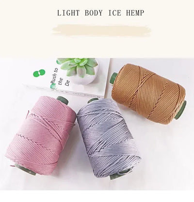 225g Lightweight Ice Silk Thread Handcrafted for Summer Cool Hats, Sun Hats, Storage Baskets, Seat Cushions, Yarn