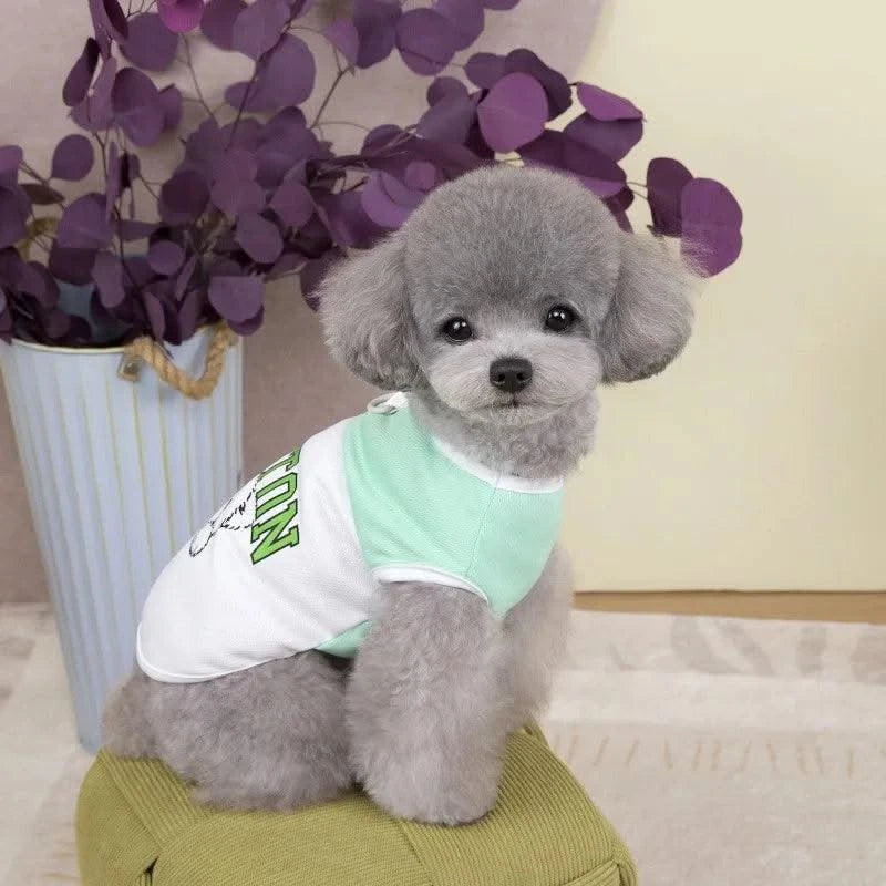 Summer Cool Dog Clothes New Dogs Pet Vest For Puppy Breathable Vest T-shirt Costume Bulldog Dog T-shirt Outdoor Pets Clothing