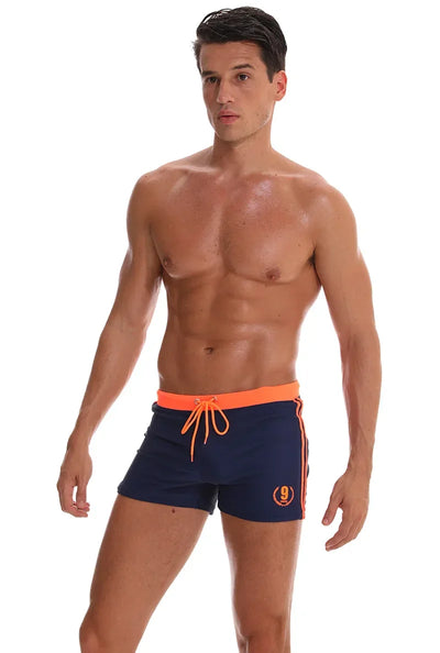 Hot Swimwear Mens Breathable Swimsuits Man Swim Trunks Boxer Briefs Sunga Swim Suits Maillot De Bain Beach Shorts