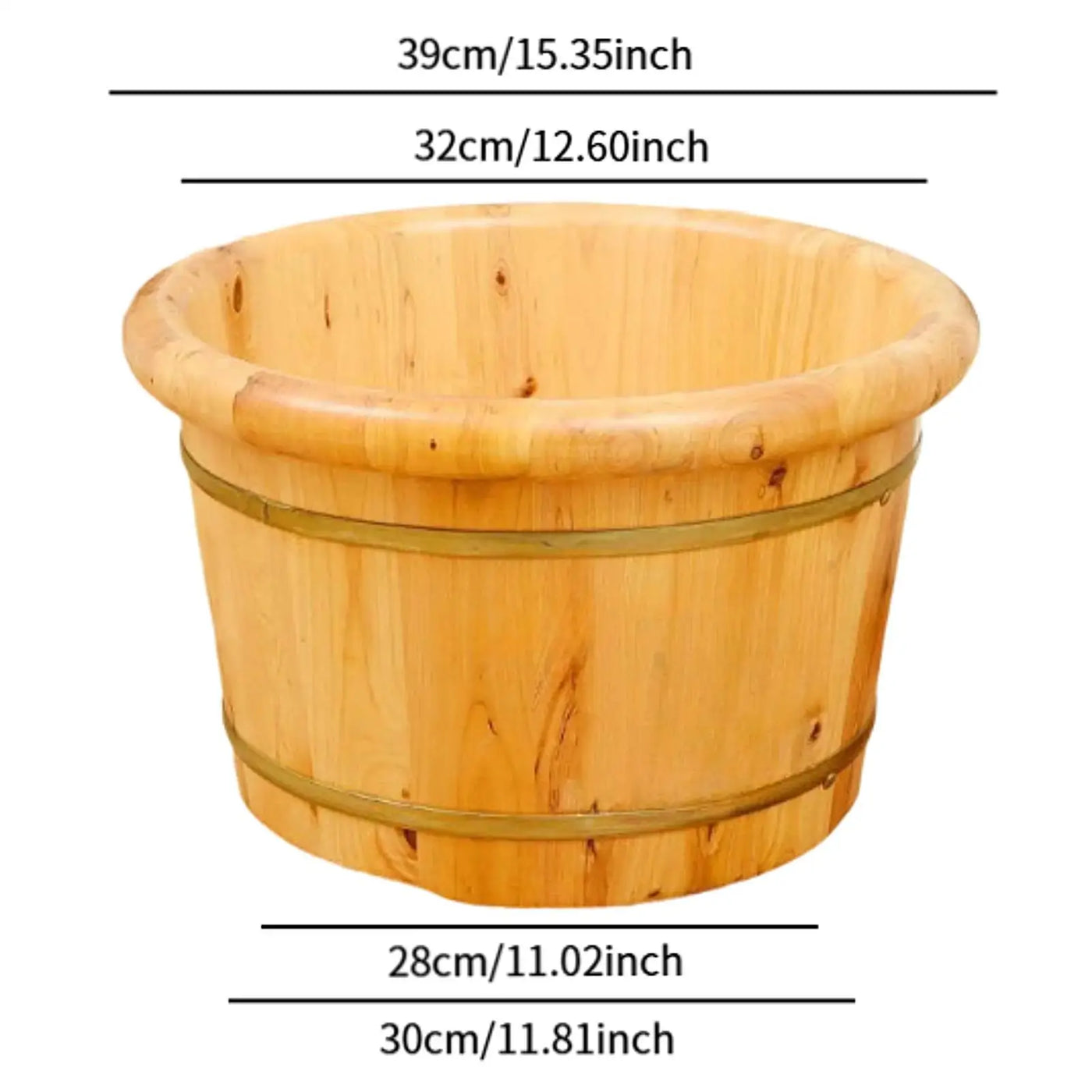 Wood Foot Bath Tub Sauna Foot Tub Household Foot Soaking Tub Footbath Basin for