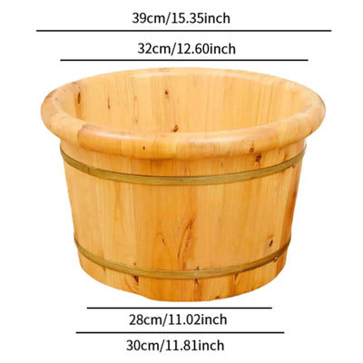 Wood Foot Bath Tub Sauna Foot Tub Household Foot Soaking Tub Footbath Basin for