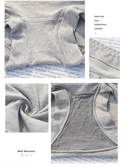 New Women Panties Cotton Seamless Sports Boxers Underwear Female Solid Color Briefs Cozy Lingerie Intimate Underpants M-XXL