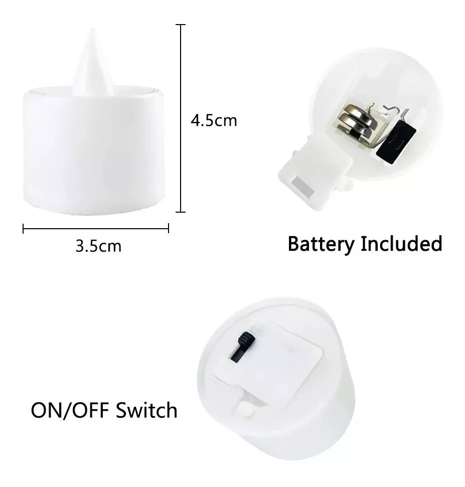 Led Electronic Candle Warmer Lamp Flameless Glowing Candles for Family Christmas Party Wedding Decoration Candlestick Decorative