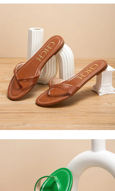 Women's Flip flops 2025 Summer Thin Bottom Comfortable Beach Walking Sandals Indoor and Outdoor