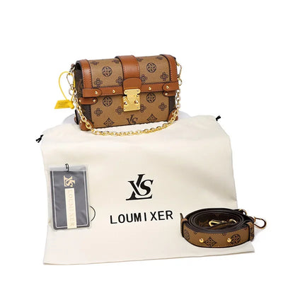 Women's Leather Hand Bag Fashionable And Elegant By Famous Designer Luxury Brand Classic Shoulder For Daily