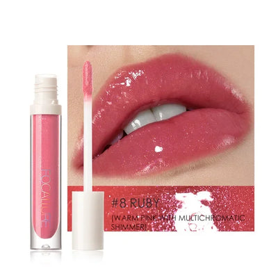 FOCALLURE PLUMPMAX Nourise Lip Glow Dewy Glossy Lip Care High Shine Not Sticky Refreshing Shimmer Lip Gloss Lips Makeup