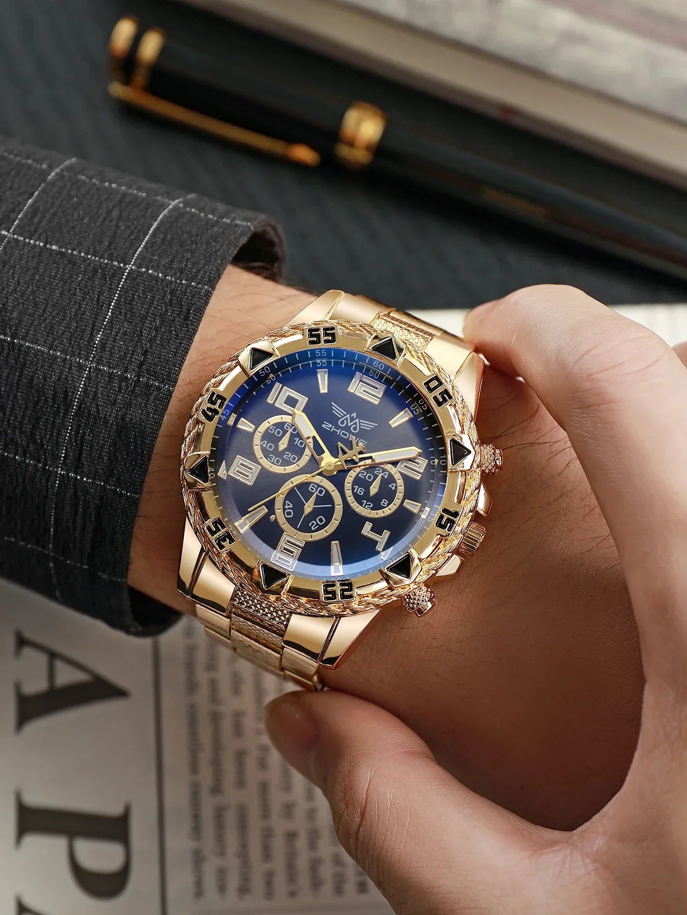 Mens Watches Luxury Brand Watches For Mens Fashion High Quality Luxury Simple WristWatch Business Full Steel Sports Male Clock