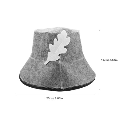 Felt Sauna Hat Portable Lightweight Bath Cap For Women Shower Spa Accessories Sweat Sauna Room Hat Travel