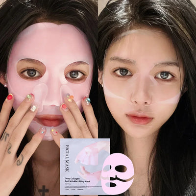 Bio Collagen Overnight Mask Deep Hydrating Moisturizing Shrink Pores Brightening Mask Gentle Refreshing Women Facial Skin Care