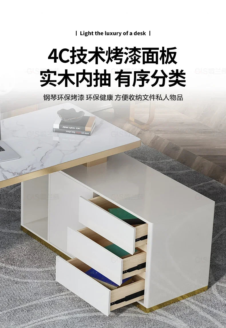 Computer Offices Modern Office Desks Bedroom Desk Furniture Supplies Accessories Organizer Sedentary Table Desktop Tv Mesa L
