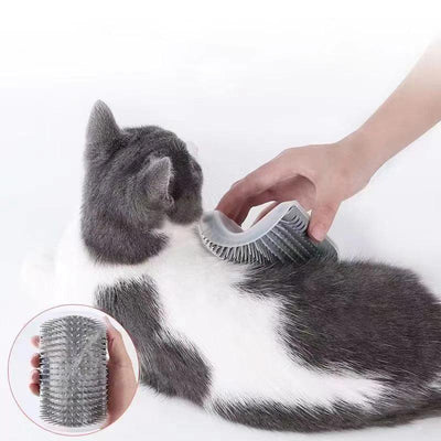 Cat Scratcher Massager Pet Hair Removal Massage Comb Kitten Wall Corner Self Cleaning Rubbing Grooming Brush Cats Accessories