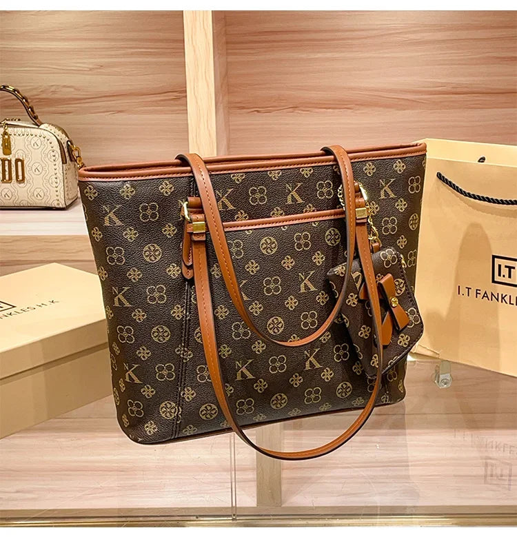 Brand handbag for women 2025 new spring/summer high-end texture retro designer single shoulder crossbody bag with large capacity