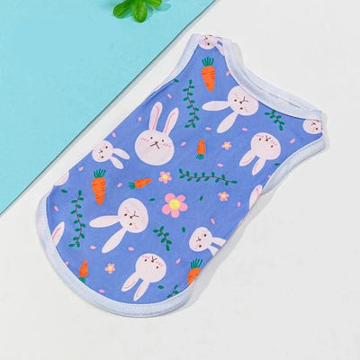 Cute Cat Clothes Yorkshire T-shirt Summer Overalls Pug Cooling Vest Medium Dog Shirt Pet Small Clothing Chihuahua Sweatshirt Xs