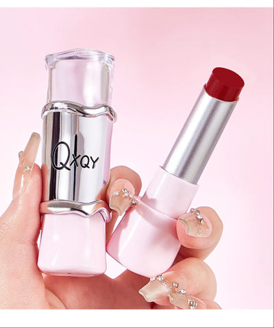 QXQY GLOSSY JELLY LIPSTICK - Mirror Shine, Moisturizing & Long Lasting, Nude Lip Gloss for Plump Brightening Lips (No Makeup Loo