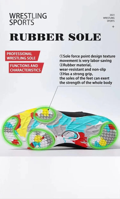 Professional children's Wrestling Boots  Men Non Slip Wrestling Shoes Lightweight Boxing Shoes