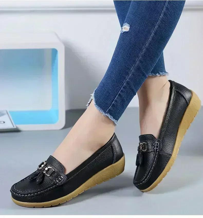 Women slip on loafers flat shoes moccasins casual sneakers
