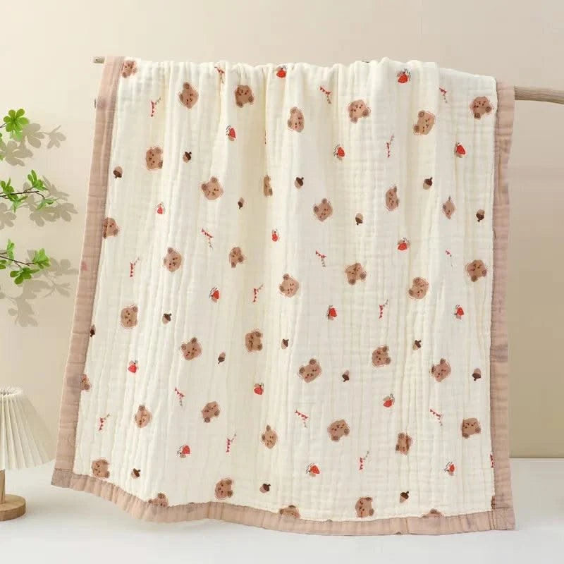 Baby Bath Towel Pure Cotton Super Soft Gauze Newborn Is Covered by Children Blanket Four Seasons Chil baby quilt