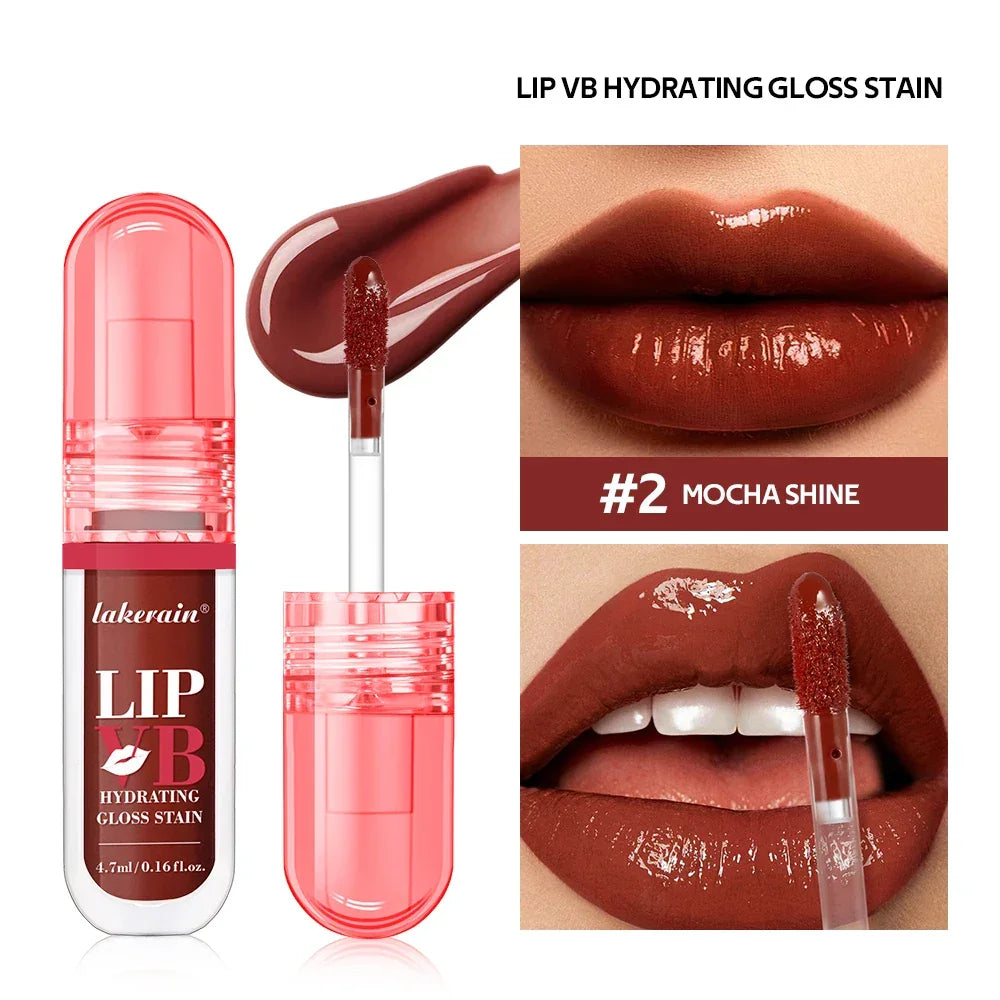 Lip Stain Lip Vb Hydrating Gloss Long-Lasting 12Hr Hydration Vanilla Flavor Moisturize Nourish Soothe Lips Instant Glossy Lipss