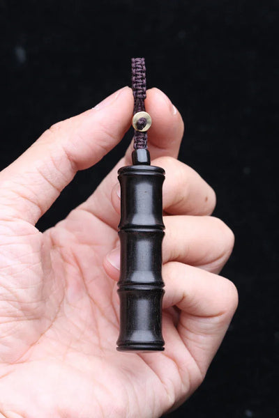 Handmade Original Tibetan Buddhism Ebony Keychain Handmade Retro Wooden Keychain