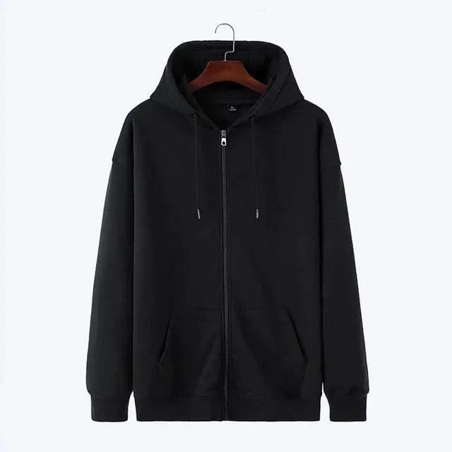 Zipper Hoodies Women/Men Fashion Long Sleeve Hooded Fleece Sweatshirt