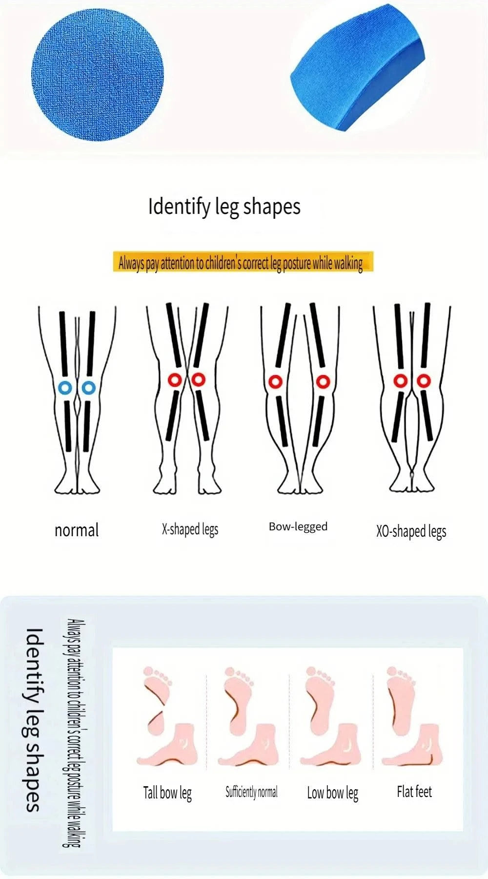 Kids Orthotic High Arch Support Insoles Orthopedic Sport Insoles for Children Plantar Fasciitis Support Shock Absorbing Shoe Pad