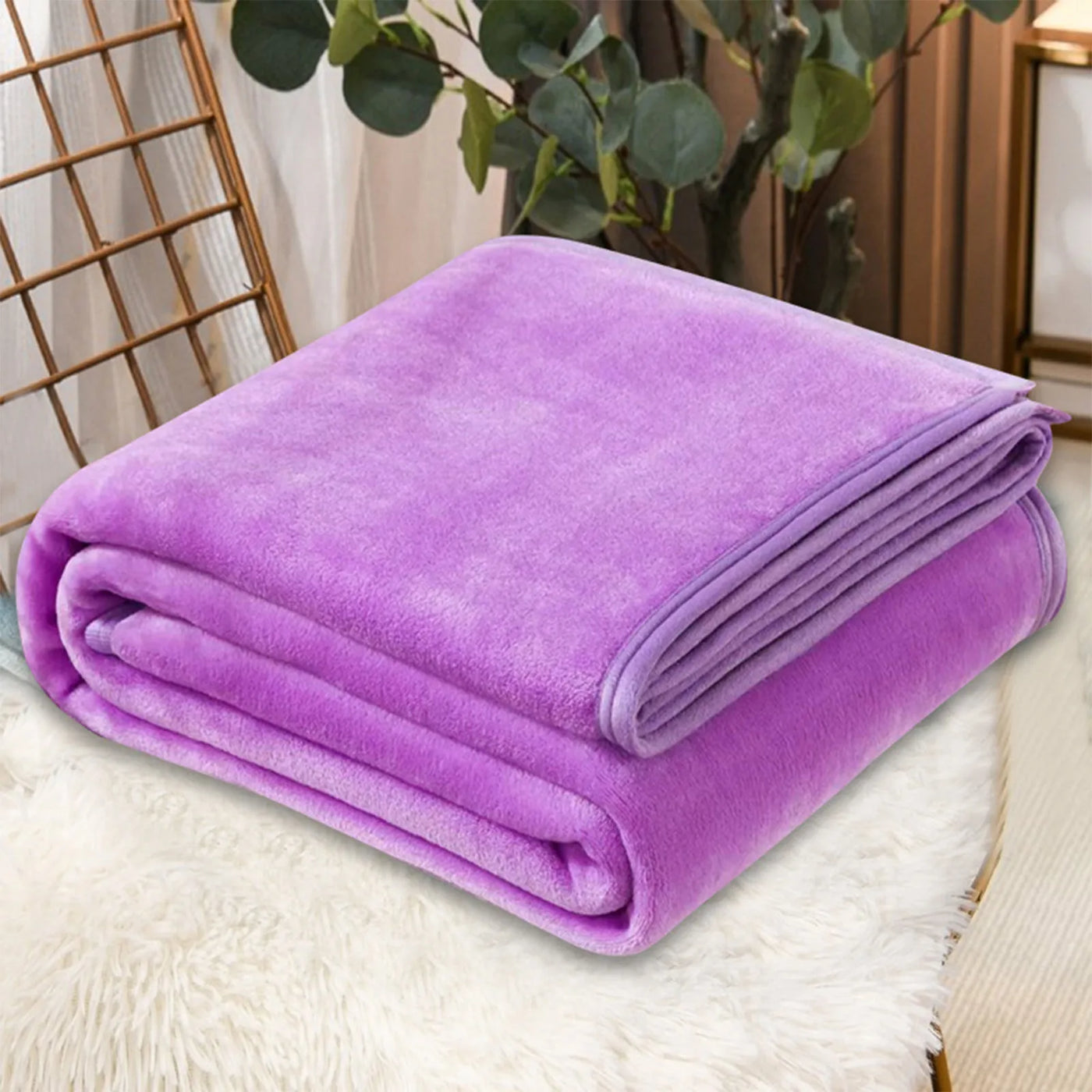 Fleece Blankets Single Twin Blanket For Bed Full Size Warm Blankets For Winter Cozy Breathable Blanket For Air Conditioning