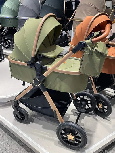 2in1Newborn baby stroller, high landscape baby stroller, multifunctional baby stroller, safe and convenient, can sit or lie down