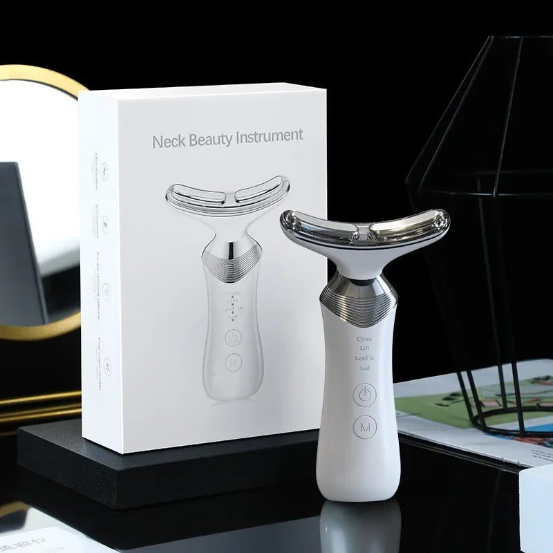 Neck EMS Photon Therapy Beauty Facial Lift Machine Facial Massager Firming Double Chin Anti Wrinkle Neck Lifting Beauty Device