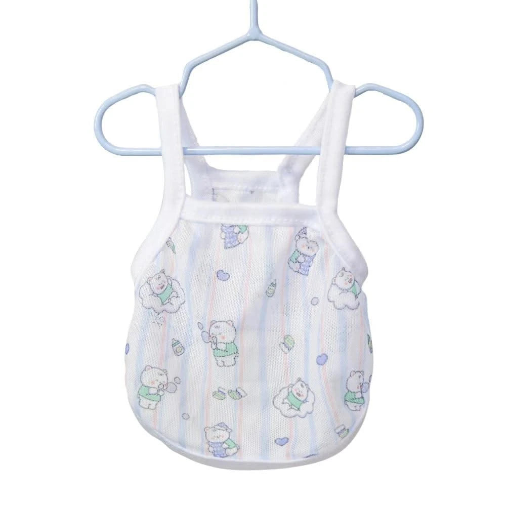 Pet clothing is fresh cute fashionable summer thin cat and dog clothing breathable mesh suspender and stylish vest