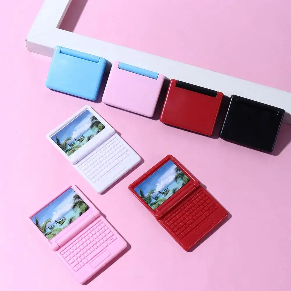 Dollhouse Decor DIY Accessories Doll House Dollhouse Miniature Dollhouse Furniture Simulation Laptop Dollhouse Computer