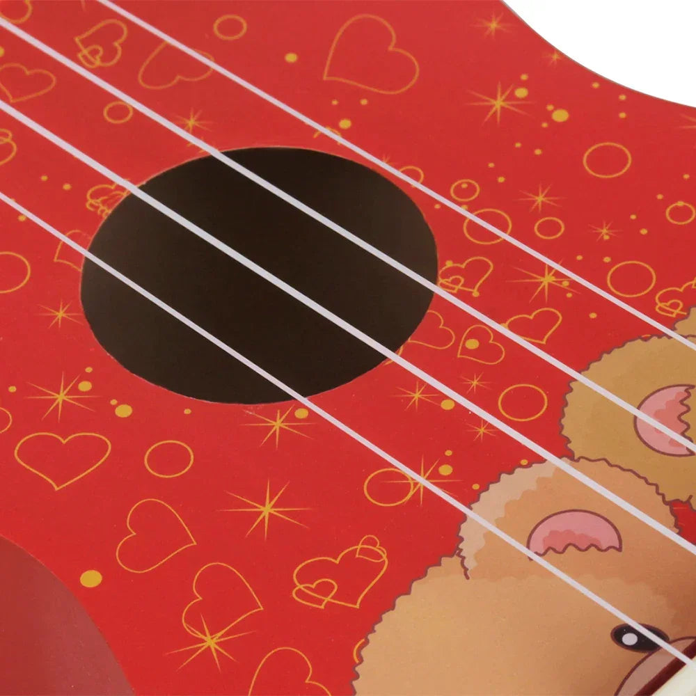 Ukulele 21 Inch 4 Strings Hawaiian Guitar Bear Mini Guitarra Ukulele With Bag Strings Tuner Capo Guitar Parts & Accessories