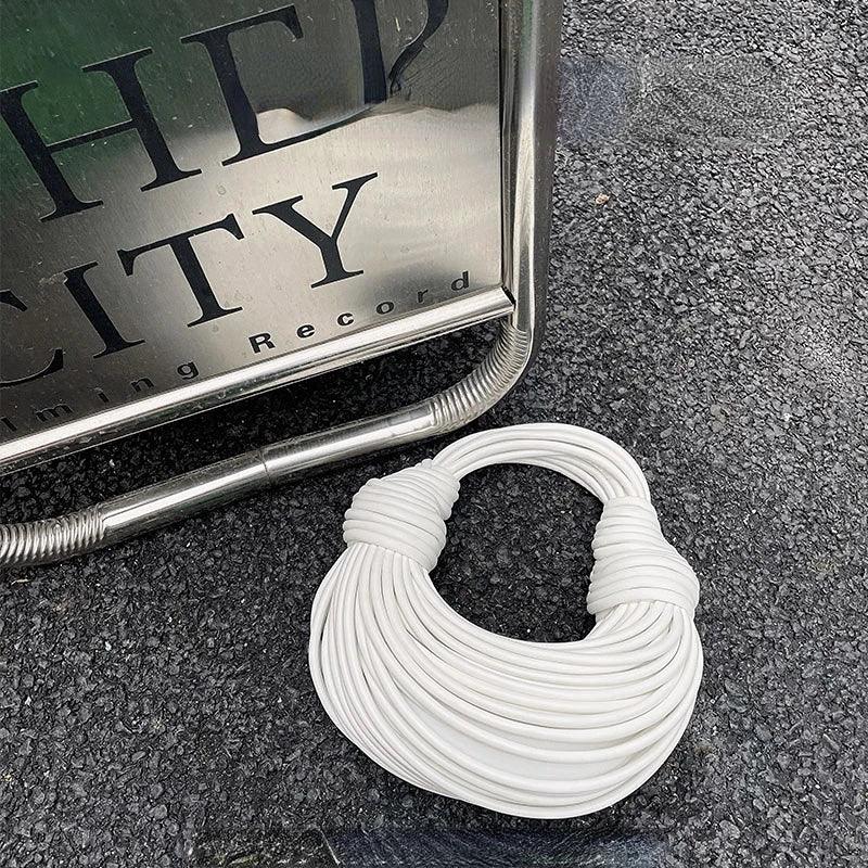 Handbags for Women 2025 New in Gold Luxury Designer Brand Handwoven Noodle Bags Rope Knotted Pulled Hobo Silver Evening Clutch