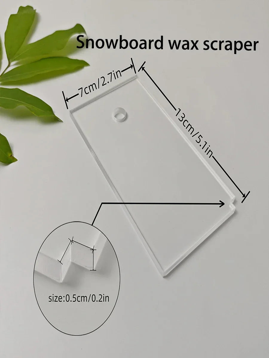 Snowboard Maintenance Wiper, Ski tools，Scraper Snowboard wax scraper, Double Board Waxing Removal Tools Snowboard Wax