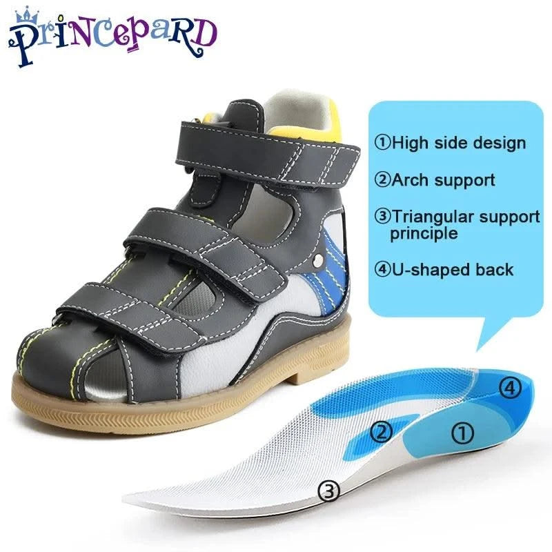 Orthopaedic Sandals for Kids and Toddlers | Children's Corrective Shoes for Flat Feet, Tiptoe Walking, High-Top Ankle Support
