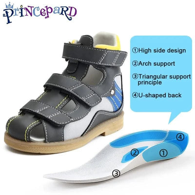 Orthopaedic Sandals for Kids and Toddlers | Children's Corrective Shoes for Flat Feet, Tiptoe Walking, High-Top Ankle Support