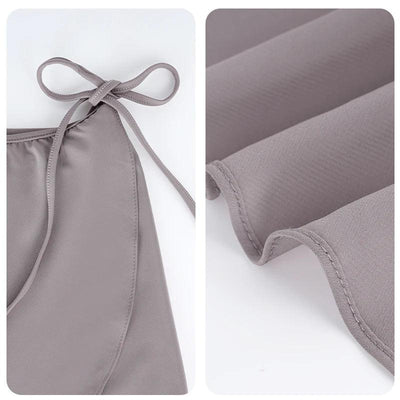 Women Girls Ballet Skirts Dance Short Skirts High Elastic Skirt Ballerina Adult  Ballet Dancing Dress lace Up Chiffon Skirt