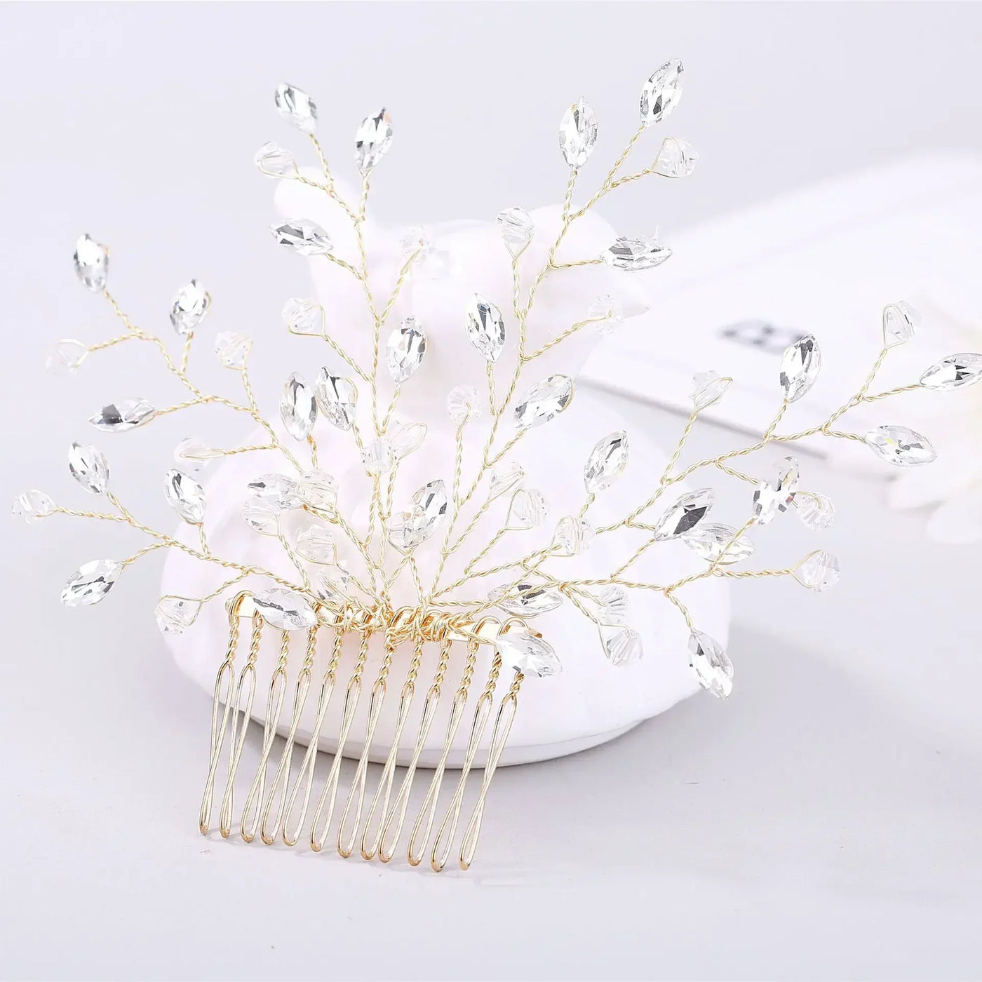 Fashion Hair Jewelry Handmade Prom Hair Ornaments Women Wedding Bridal Hair Accessories for Party Hairband Rhinestone Hair Vine