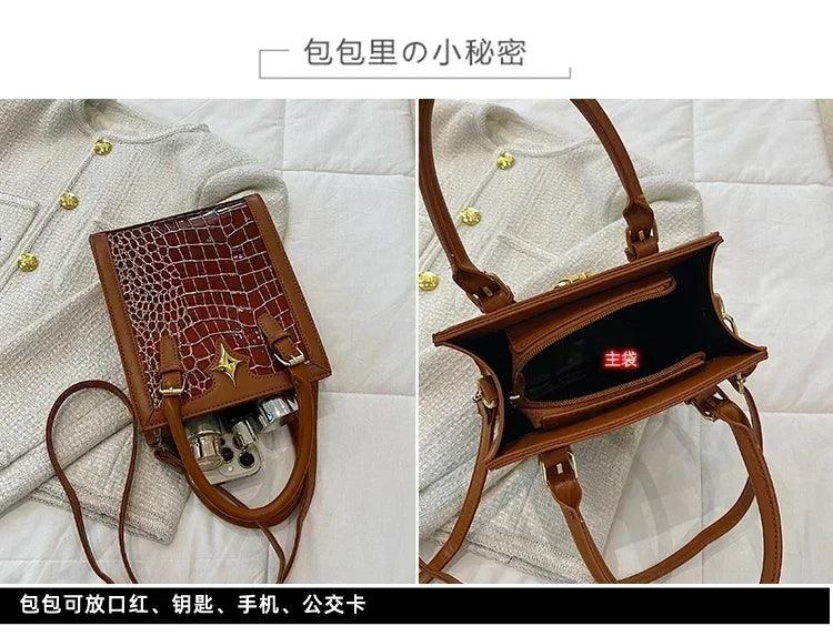 Elegant classic designer paris fashion inspired handbag for women with minimalist vintage charm and logo