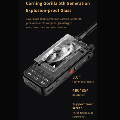 New ANYSECU W6PLUS Android 10 4G Network Radio UHF 400-470Mhz Analog Walkie Talkie WIFI Unlocked Work With REAL-PTT ZELLO