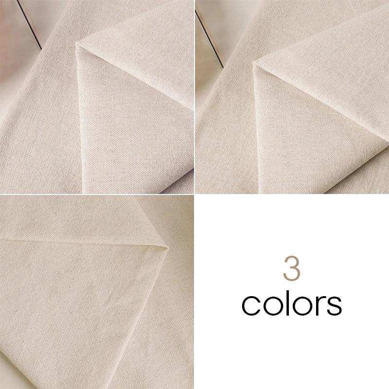100x150cm Textile Cotton Linen Fabric for Clothing Table Sofa Curtains Decoration DIY Sewing Material Embroidery Practice Fabric