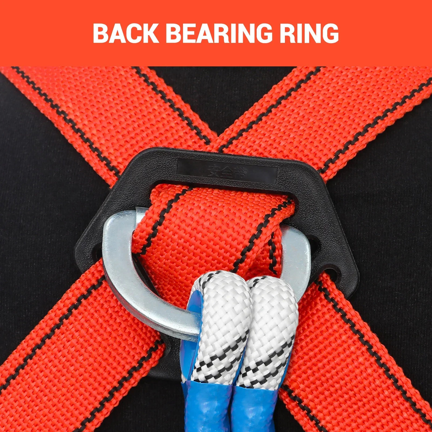 Safety Harness for Work in Height with 2M Safety Rope Belt Carabiner Outdoor Climbing Industrial Full Body Security Protection